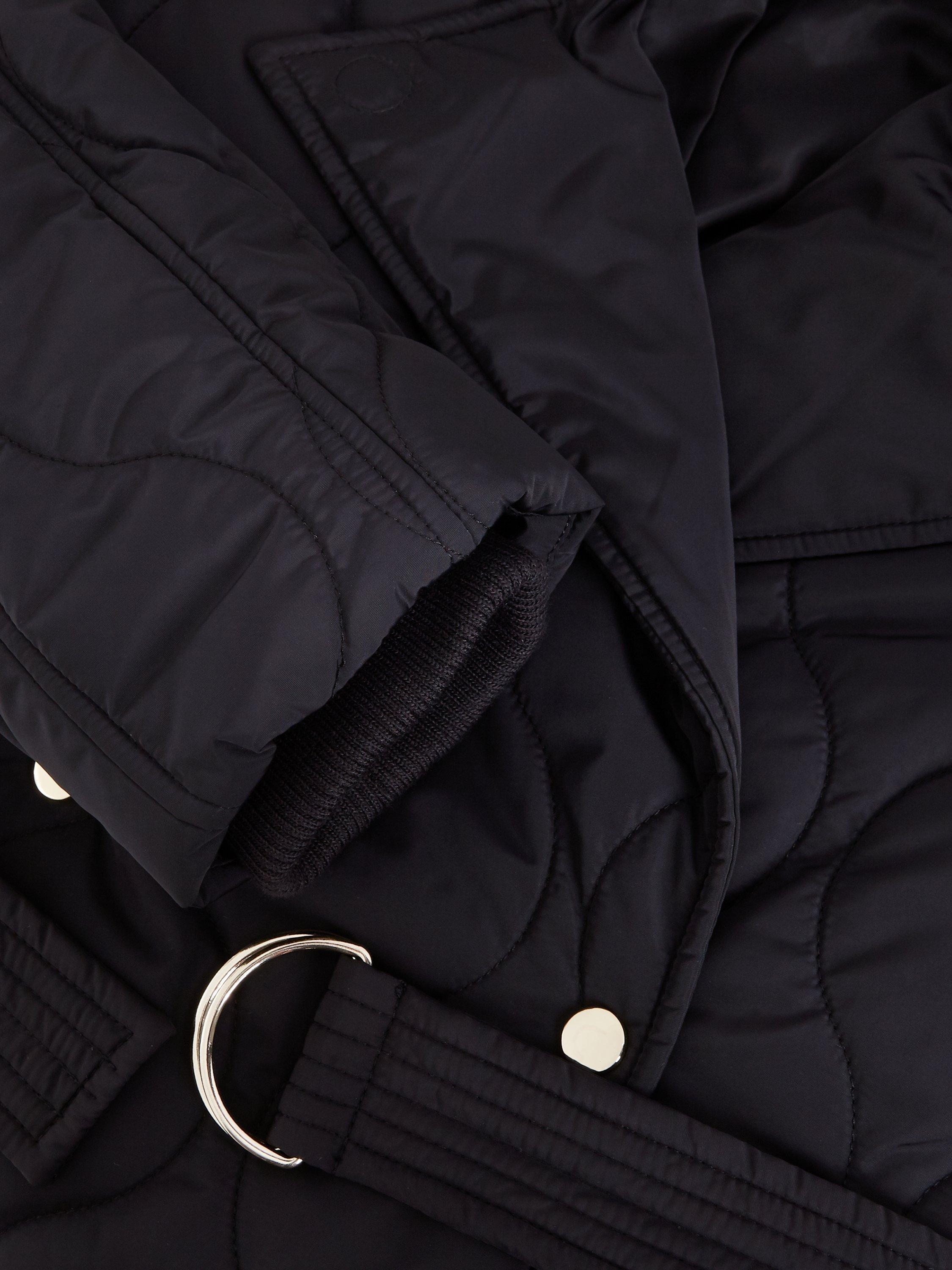 Product image 6 of 8, which shows Phase Eight Sukie Showerproof Puffer Jacket, Black, 8