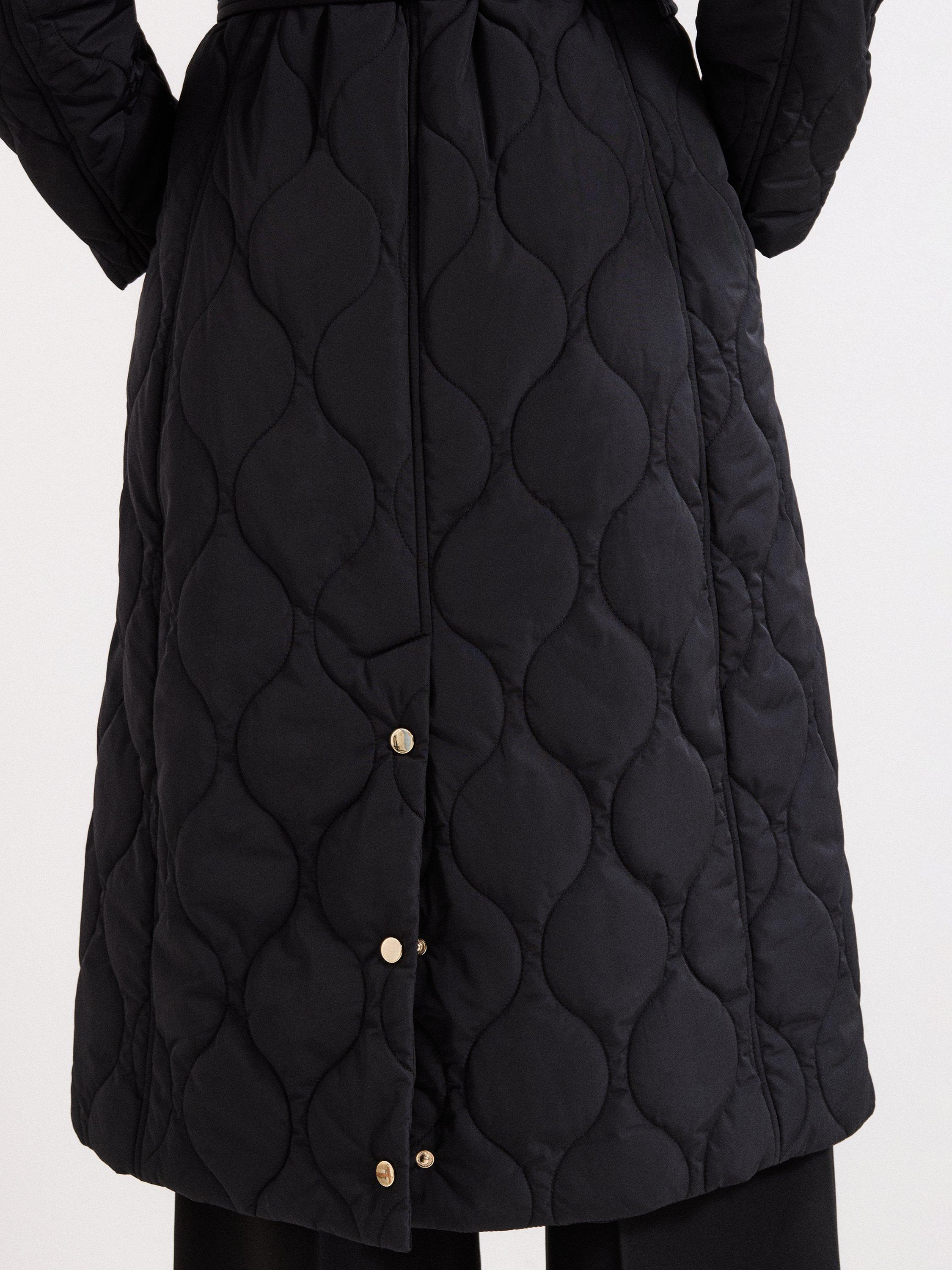 Product image 8 of 8, which shows Phase Eight Sukie Showerproof Puffer Jacket, Black, 8