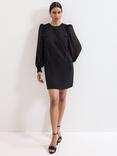Phase Eight Jamie Bow Mini Dress, Black