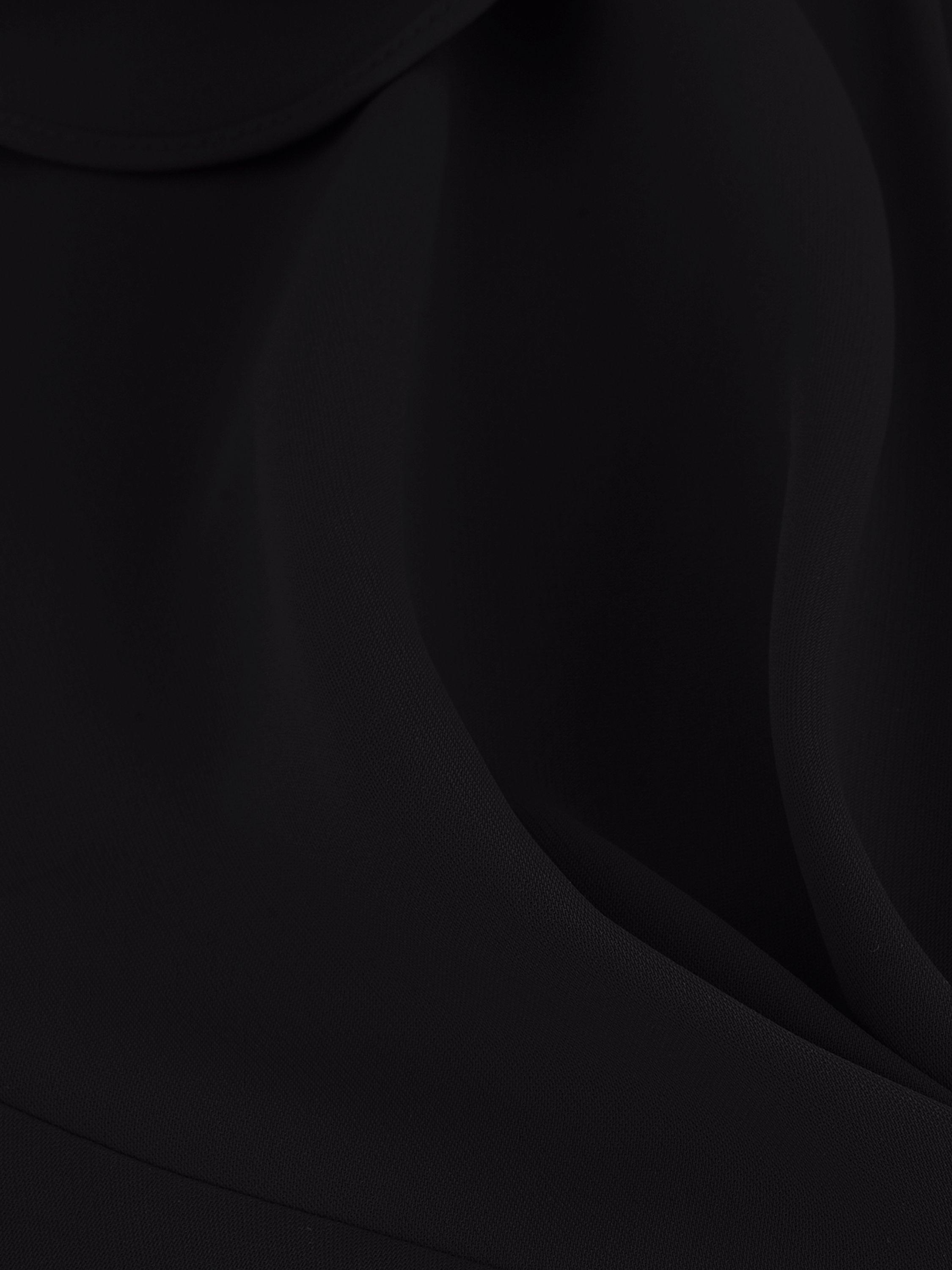 Product image 6 of 8, which shows Phase Eight Julissa Wrap Midi Dress, Black, 6