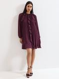 Phase Eight Layla Swing Mini Dress, Burgundy