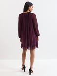 Phase Eight Layla Swing Mini Dress, Burgundy