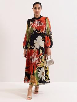 Phase Eight Petite Eve Floral Maxi Dress, Multi, Multi