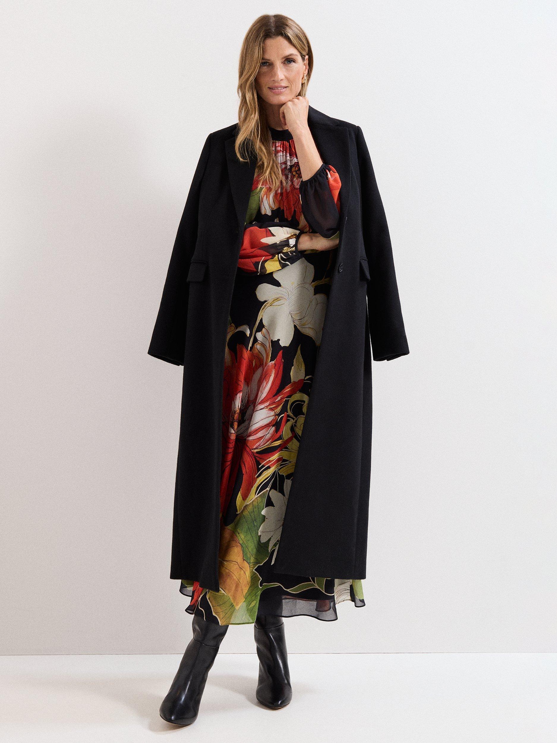Product image 9 of 9, which shows Phase Eight Petite Eve Floral Maxi Dress, Multi, 10