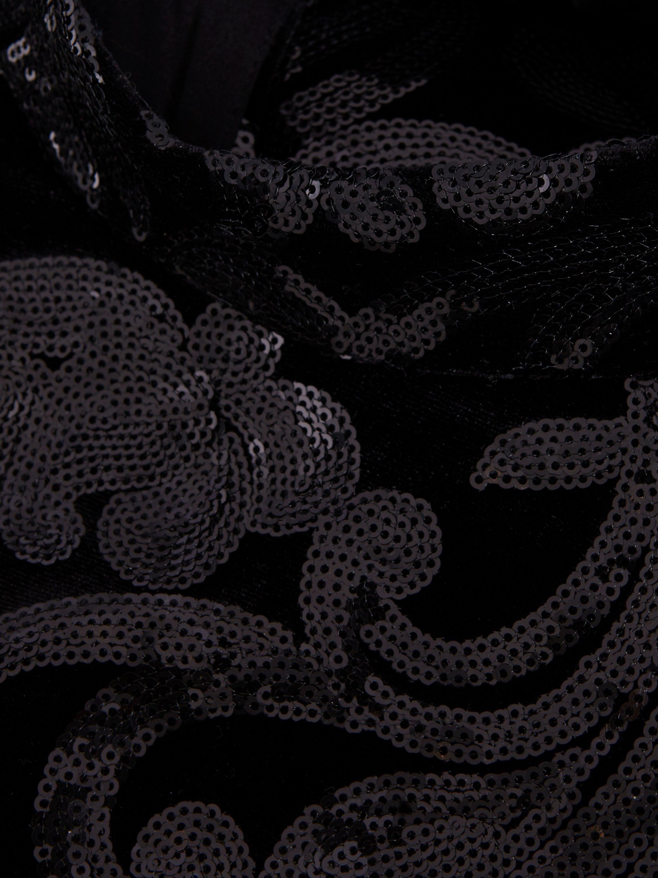 Product image 6 of 11, which shows Phase Eight Trudy Sequin Maxi Dress, Black, 6