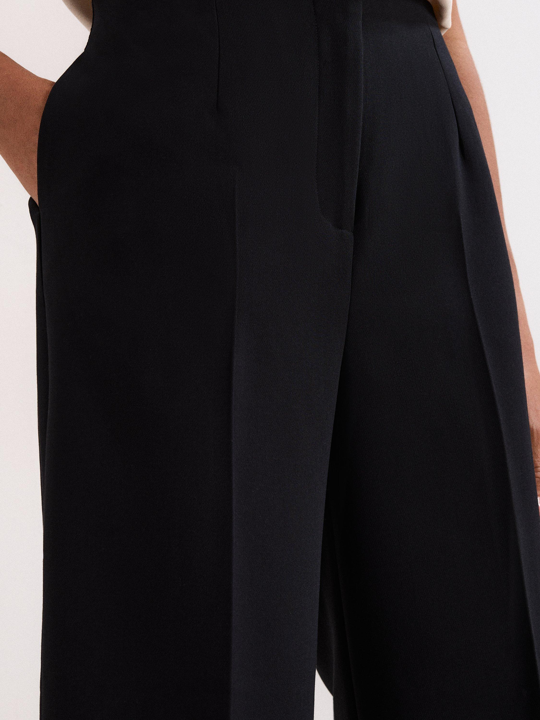 Product image 4 of 7, which shows Phase Eight Aubrielle Tailored Culottes, Black, 8