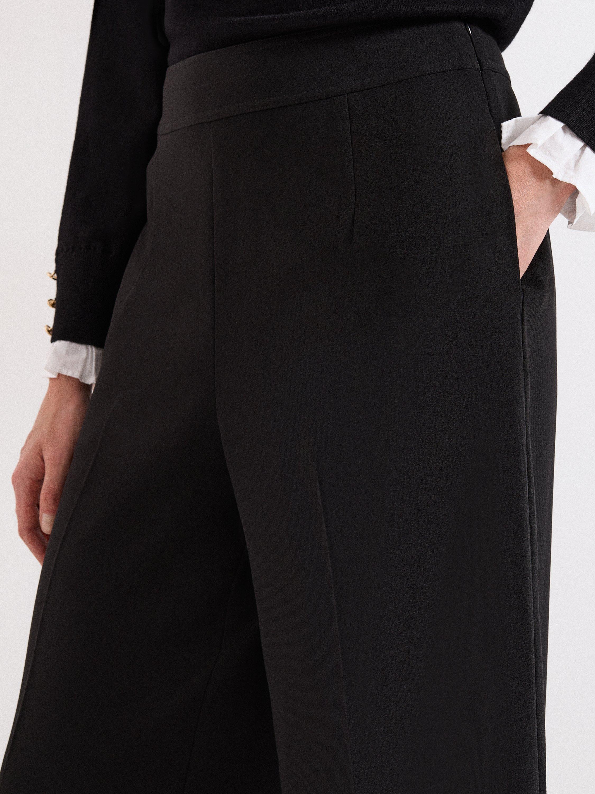 Product image 4 of 7, which shows Phase Eight Petite Vari Tailored Trousers, Black, 6