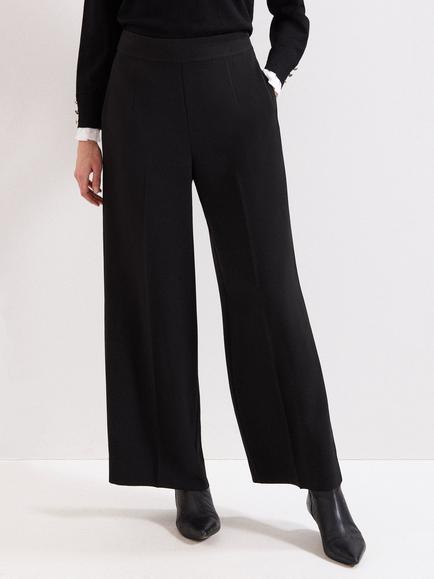 Phase Eight Vari Tailored Wide Leg Trousers, Black, Black