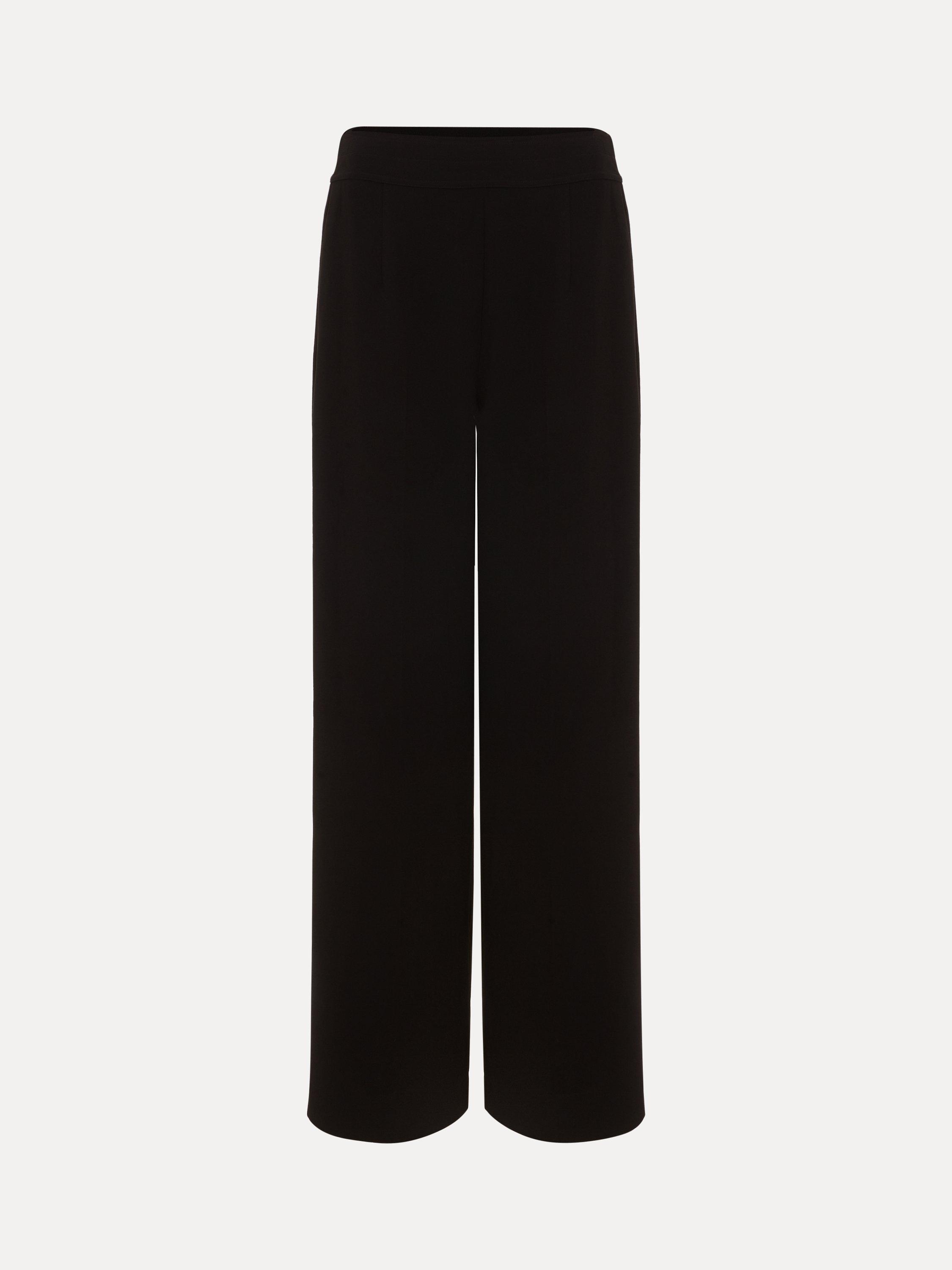 Product image 5 of 7, which shows Phase Eight Vari Tailored Wide Leg Trousers, Black, 8