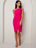 Chi Chi London Asymmetric One Shoulder Sheath Dress