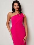 Chi Chi London Asymmetric One Shoulder Sheath Dress