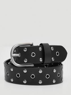 HUSH Eyelet Belt, Black