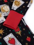 Chelsea Peers Kids' Long Sleeved Tarot Print Pyjamas, Black