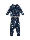 Chelsea Peers Kids' Cotton Long Sleeved Printed Pyjamas, Navy