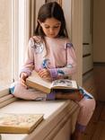 Chelsea Peers Kids' Astral Hearts Pyjama Set, Pink