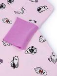 Chelsea Peers Kids' Long Sleeved Halloween Print Pyjamas, Pink