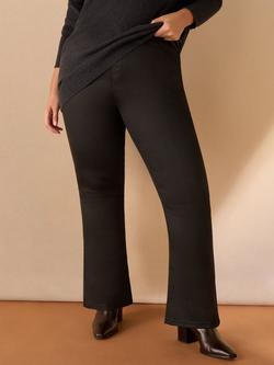 Live Unlimited Curve Coated Bootcut Leggings, Black, Black