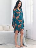 Chelsea Peers Tigers Maternity Nightshirt, Teal
