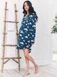 Chelsea Peers Celestial Bunny Maternity Nightshirt, Teal