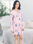 Chelsea Peers Astral Hearts Maternity Nightshirt, Pink