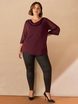 Live Unlimited Curve Coated Denim Jeggings, Black, Black