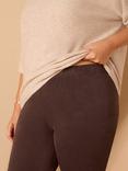 Live Unlimited Curve Faux Suede Flared Trousers, Brown