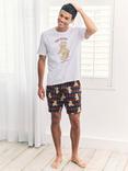 Chelsea Peers Argyle Teddy Bear Print Pyjama Set