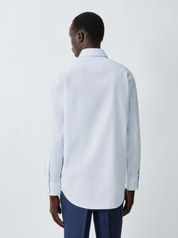 John Lewis Grid Check Regular Fit Cotton Shirt, White - view 2, White