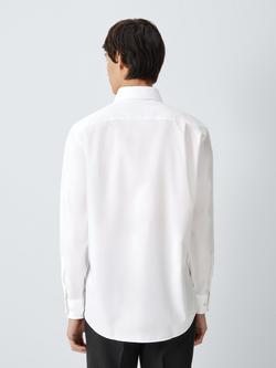 John Lewis Tailored Fit Crease Resistant Cotton Twill Shirt, White - view 2, White