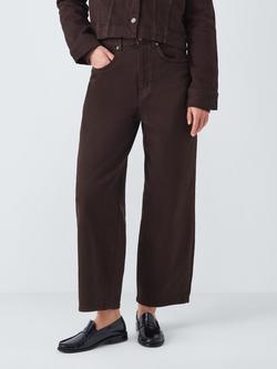 John Lewis Relaxed Fit Straight Leg Jeans, Chocolate