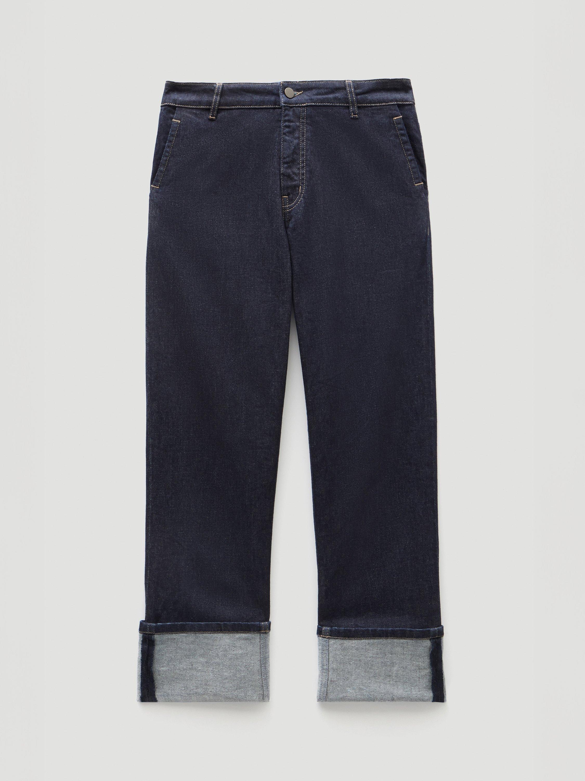 Product image 3 of 6, which shows HUSH Agnes 2.0 Turn Up Jeans, Rinse Wash, 10
