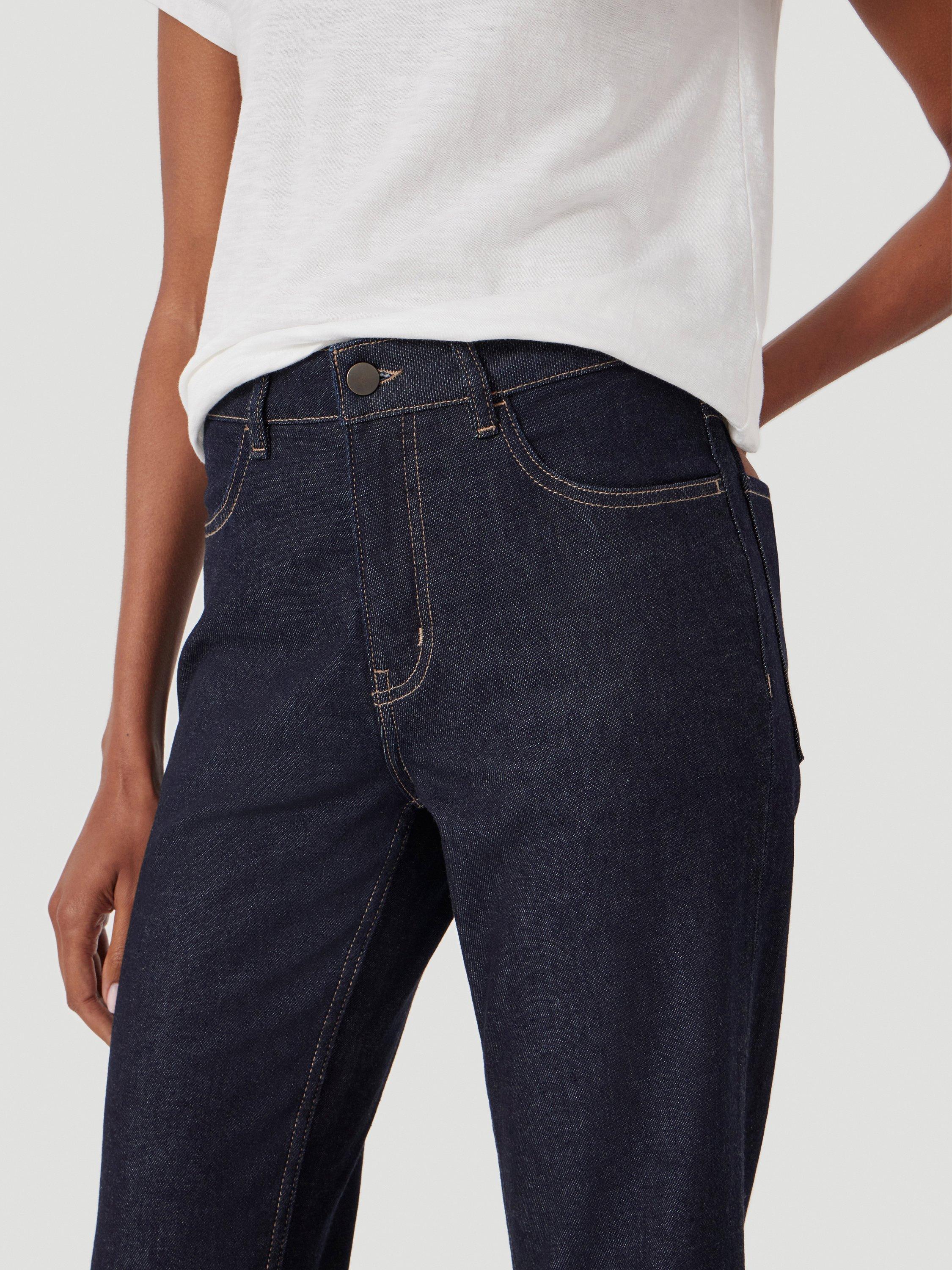 Product image 4 of 6, which shows HUSH Agnes 2.0 Turn Up Jeans, Rinse Wash, 10