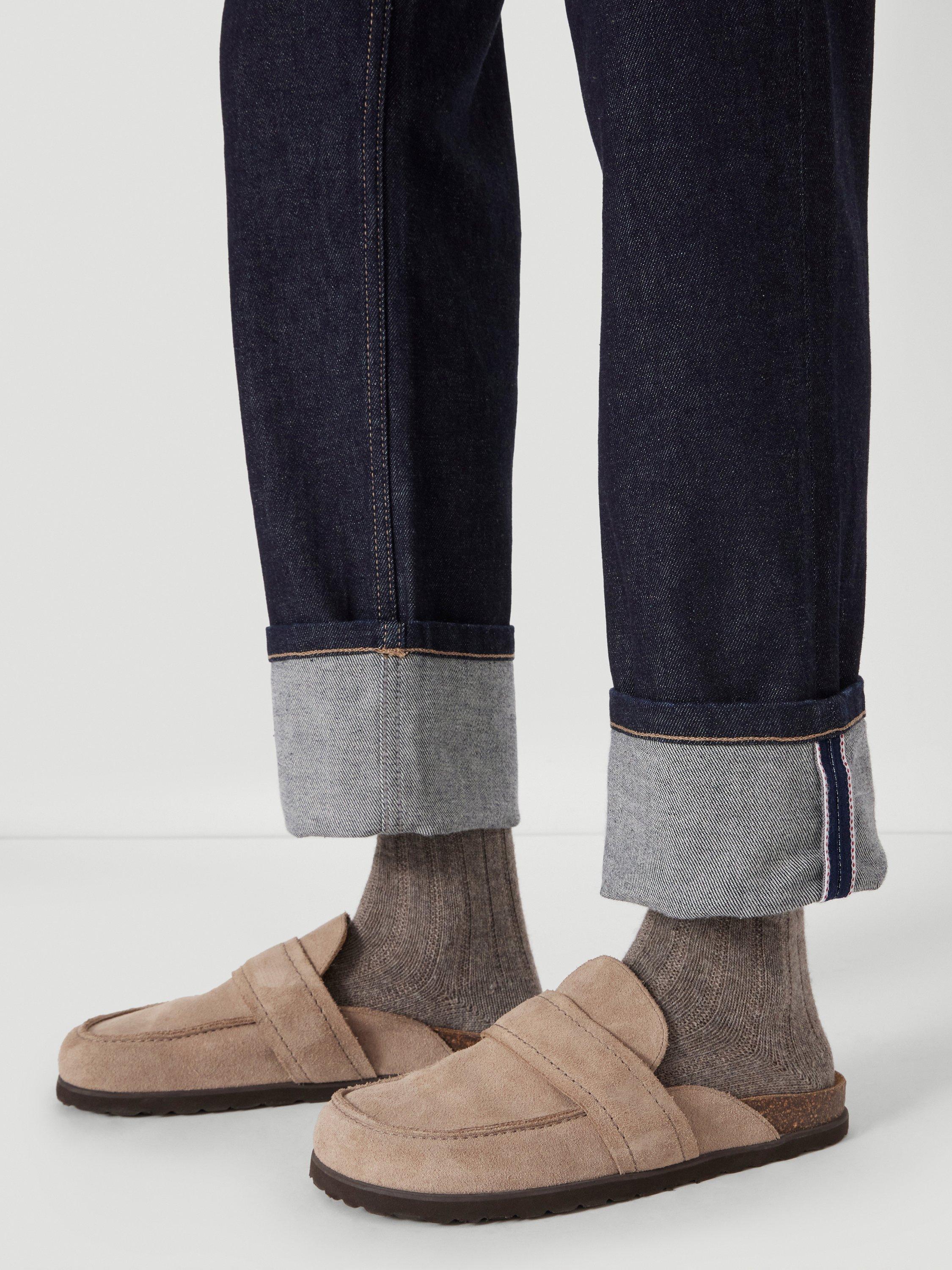 Product image 5 of 6, which shows HUSH Agnes 2.0 Turn Up Jeans, Rinse Wash, 10