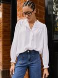 Baukjen Estela Broderie Detail Blouse, White