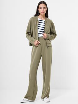 French Connection Wren Slim Straight Trousers - view 2, Washed Khaki