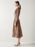 L.K.Bennett Samantha Leopard Print Dress, Brown