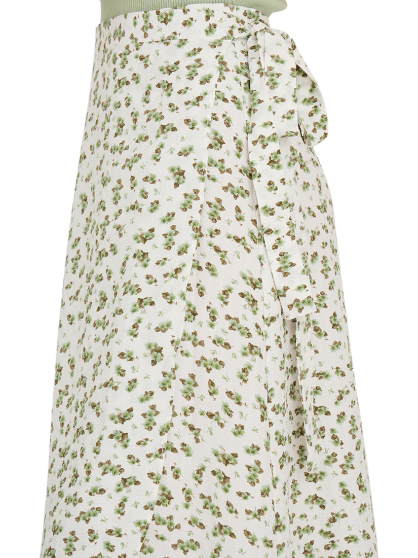 Product image 3 of 3, which shows A-VIEW Peony Wrap Skirt, Green/Multi, 12