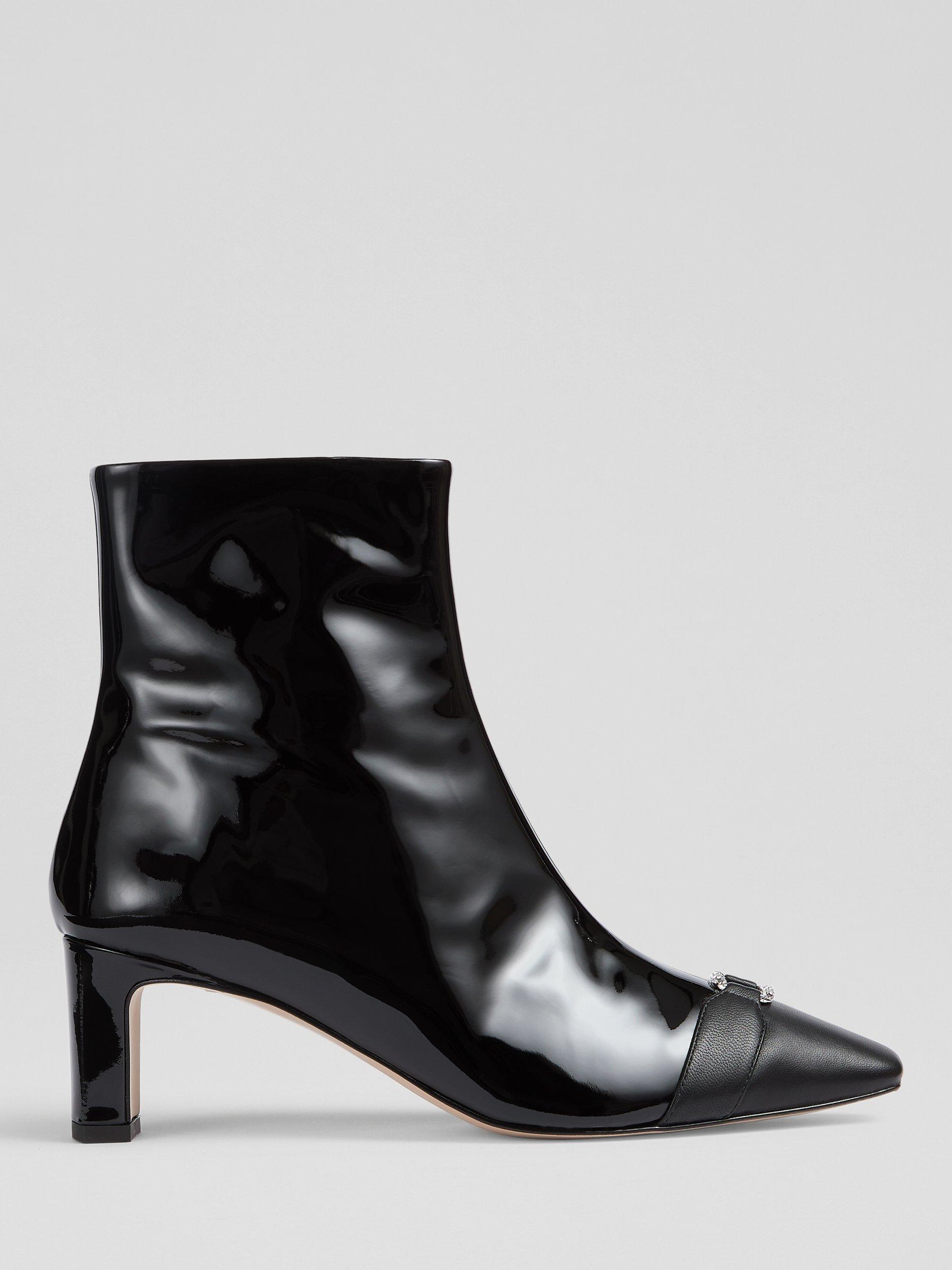 Product image 1 of 3, which shows L.K.Bennett Hylda Ankle Boots, Black, 2