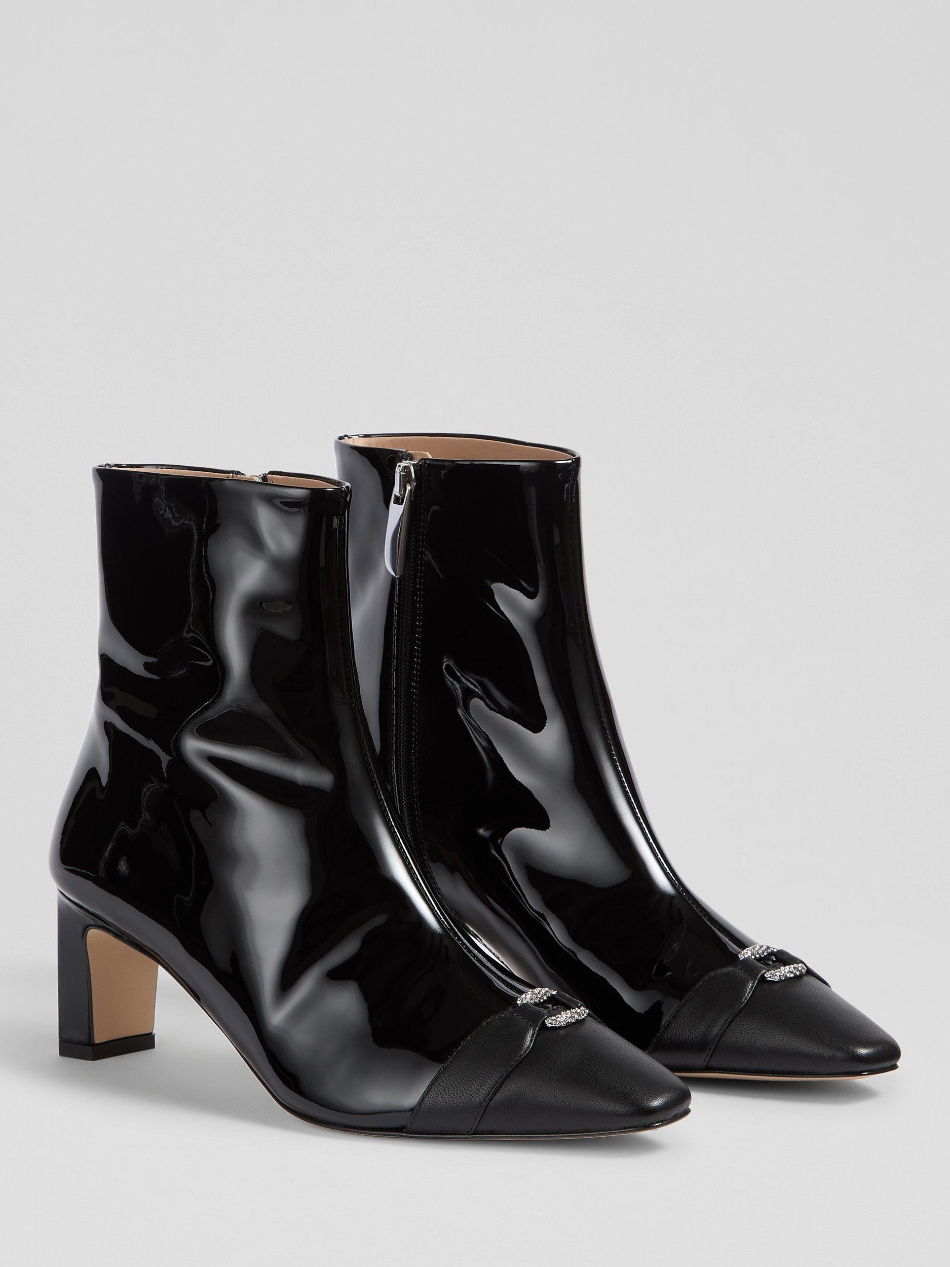 Product image 2 of 3, which shows L.K.Bennett Hylda Ankle Boots, Black, 2