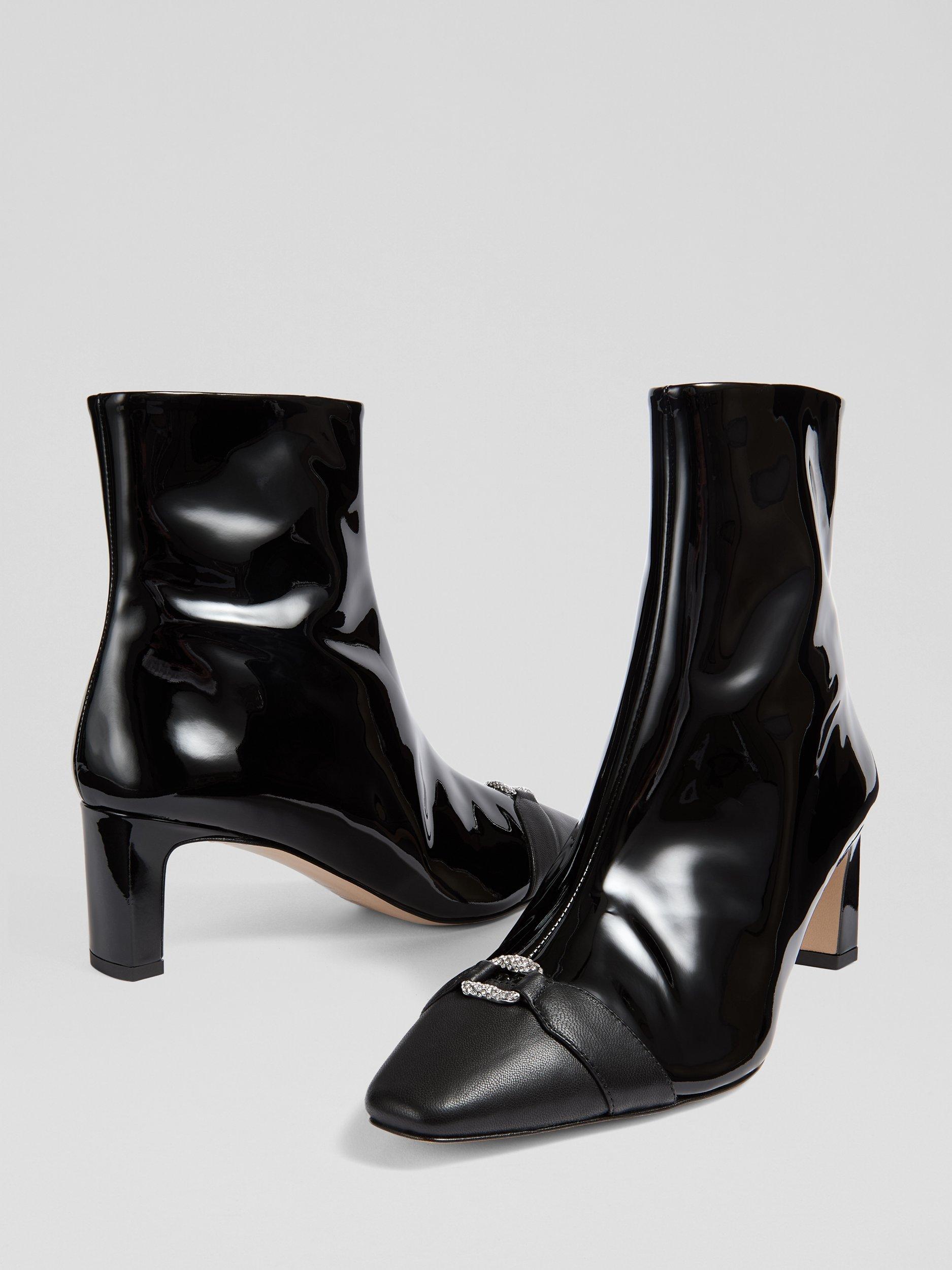 Product image 3 of 3, which shows L.K.Bennett Hylda Ankle Boots, Black, 2