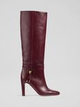 L.K.Bennett Loretta Knee Boots, Burgundy