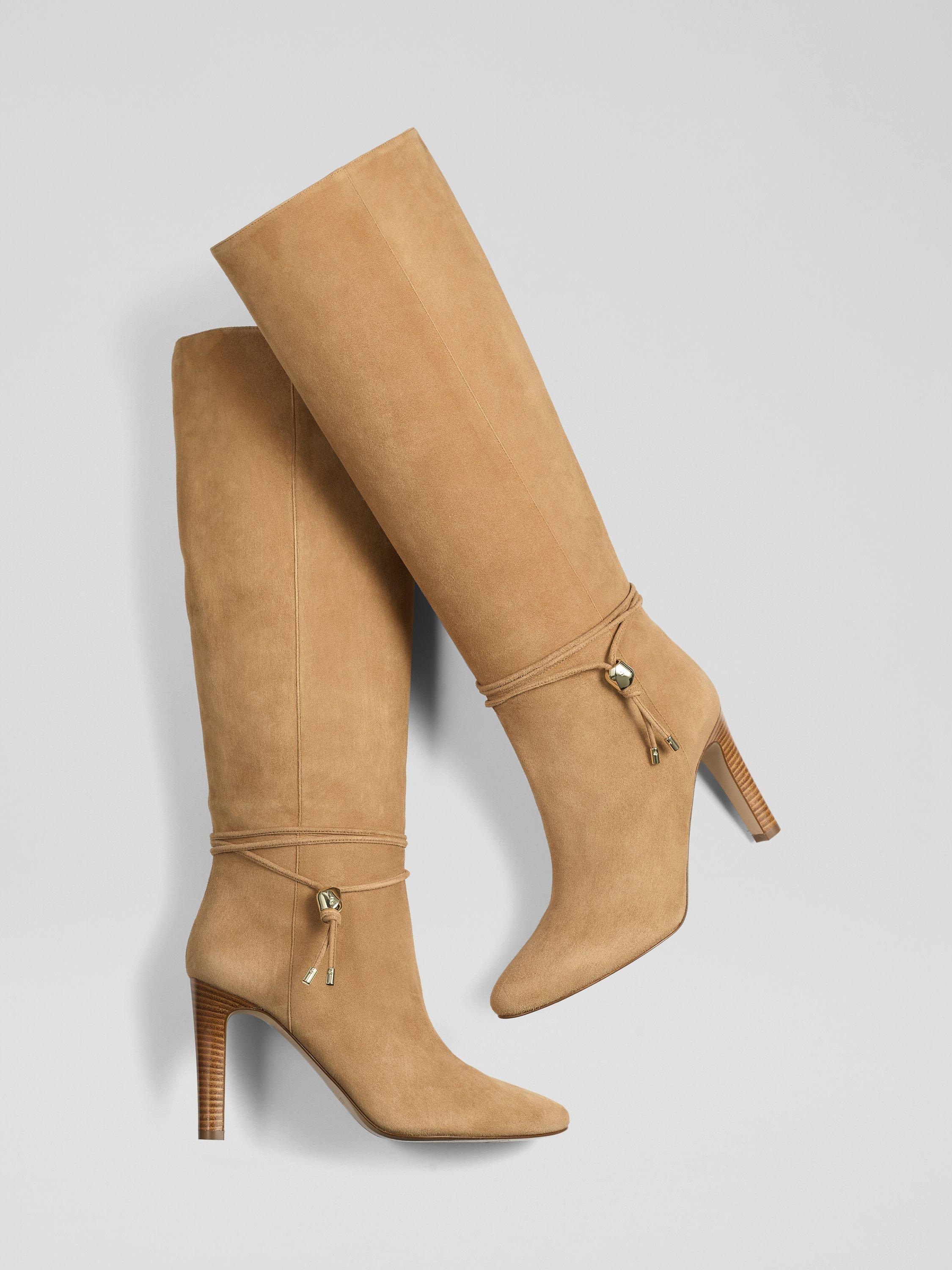 Product image 3 of 3, which shows L.K.Bennett Loretta Knee Boots, Camel, 4