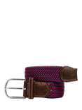 Swole Panda ZigZag Woven Belt, Blue/Red