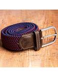 Swole Panda ZigZag Woven Belt, Blue/Red