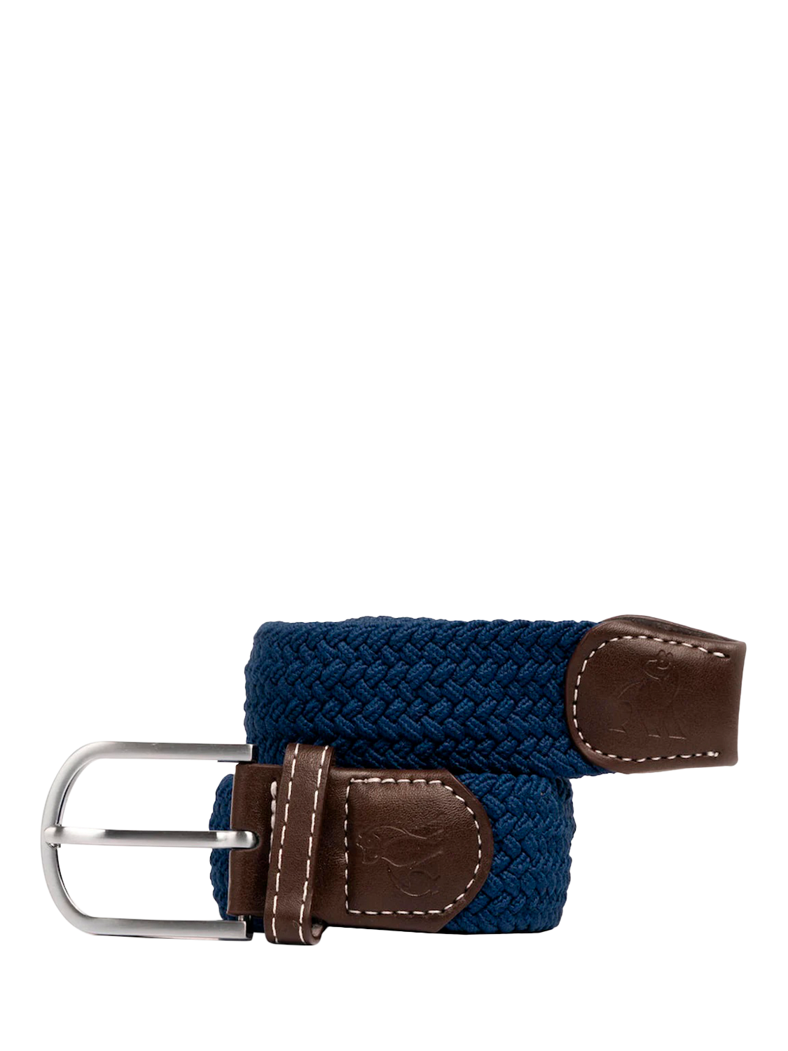 Product image 1 of 5, which shows Swole Panda Woven Belt, Navy, L
