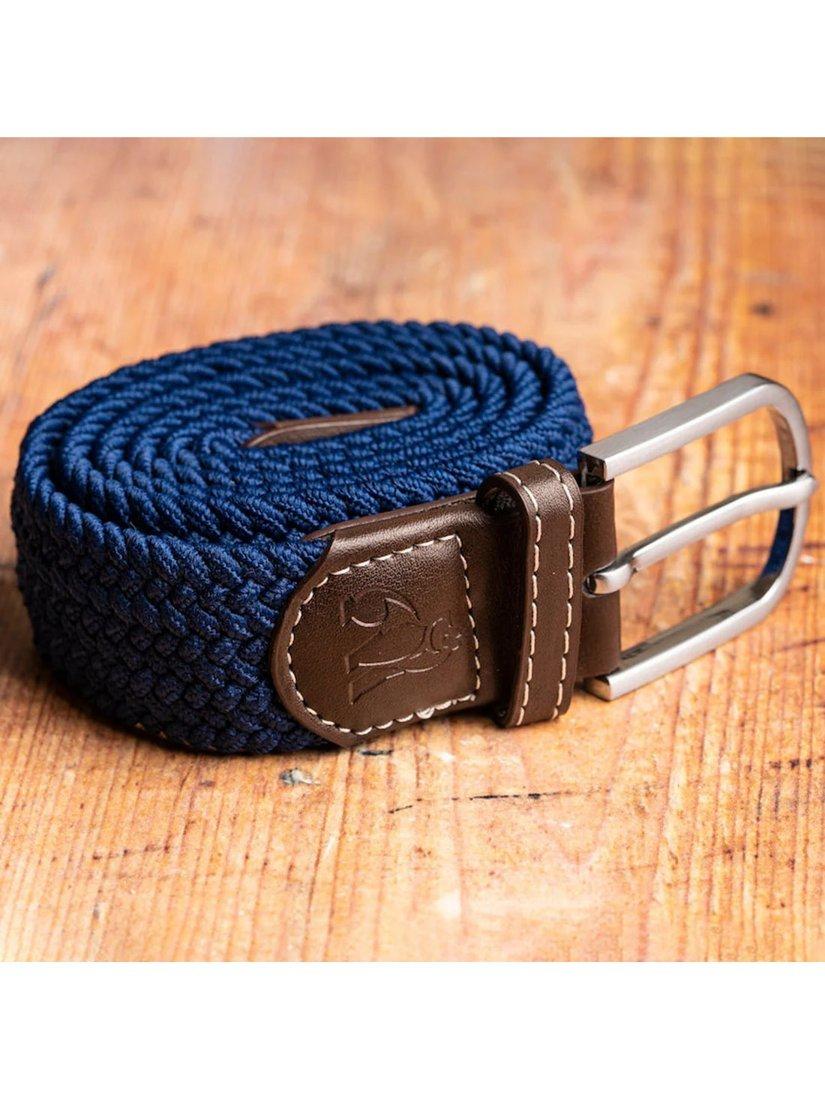 Product image 2 of 5, which shows Swole Panda Woven Belt, Navy, L