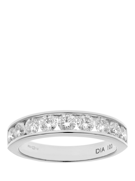 Mogul 18ct White Gold Diamond Eternity Ring, White