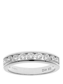 Mogul 18ct White Gold Diamond Eternity Ring, White
