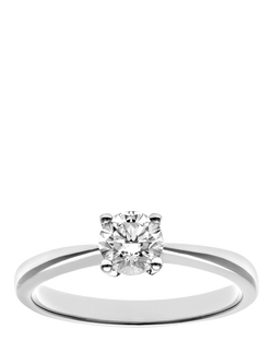 Mogul 18ct White Gold Diamond Engagement Ring, White