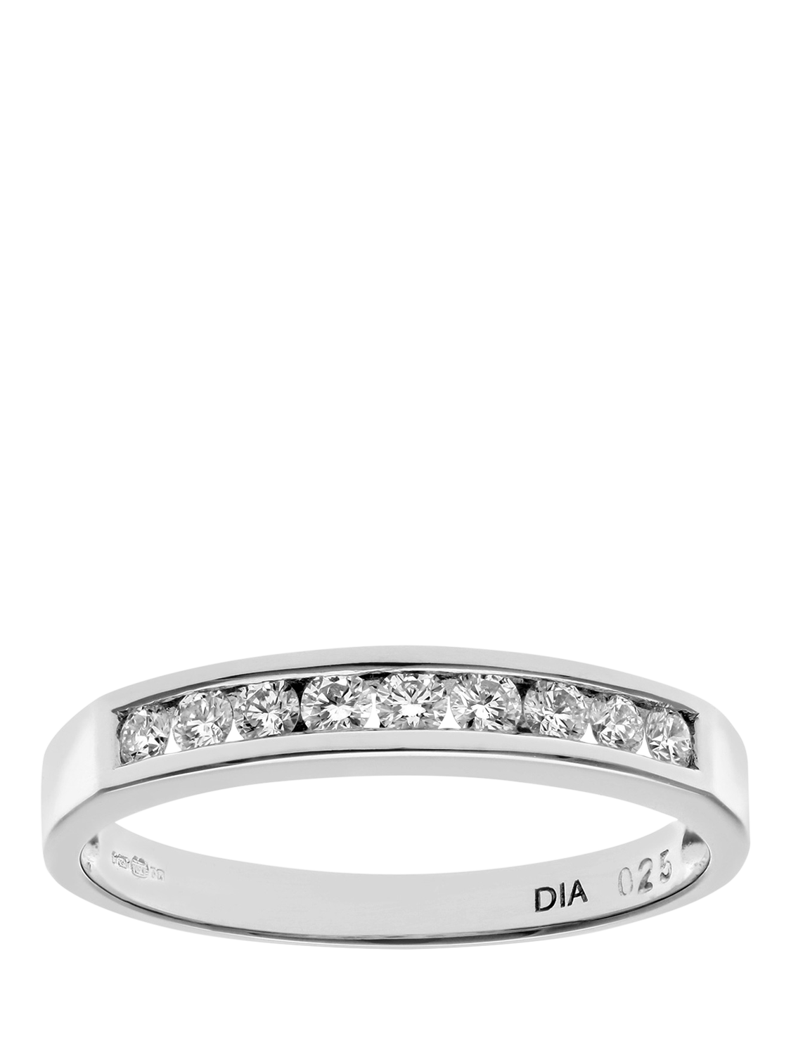 Product image 1 of 5, which shows Mogul 18ct White Gold Diamond Eternity Ring, J